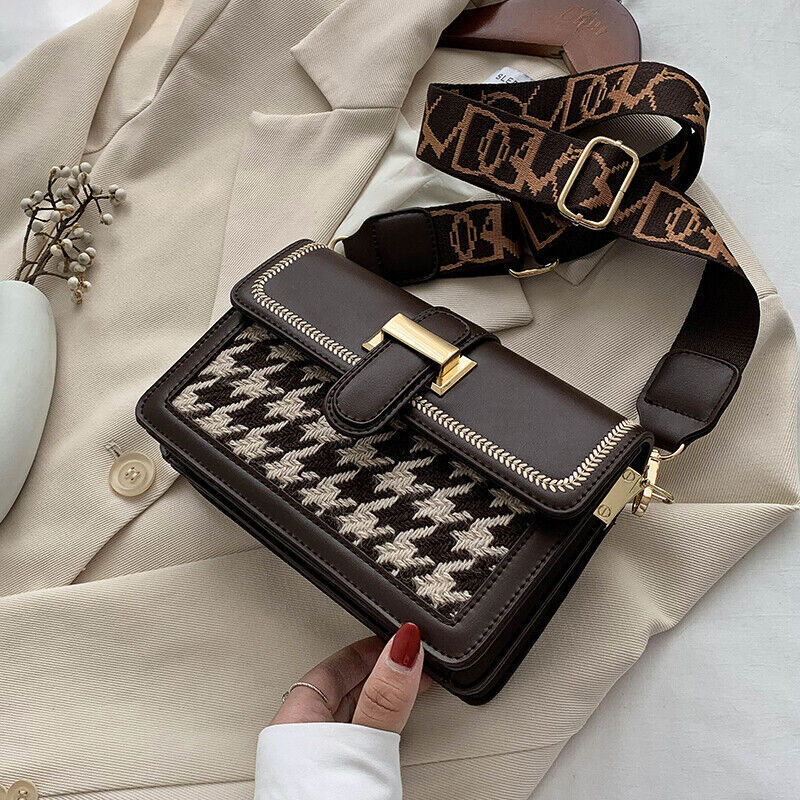 Bag Design Woolen Square Bag & Elegant Shoulder Bag Thickness 8cm