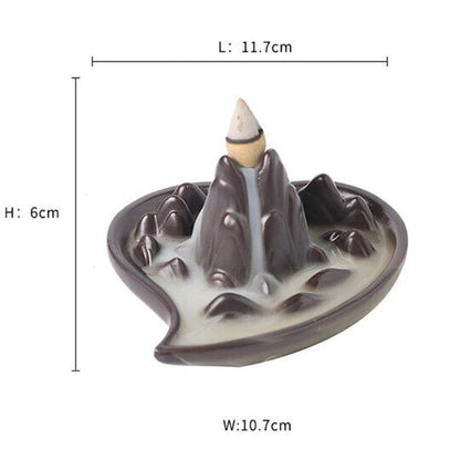Heart Ceramic Incense Holders Mountain Incense Burners