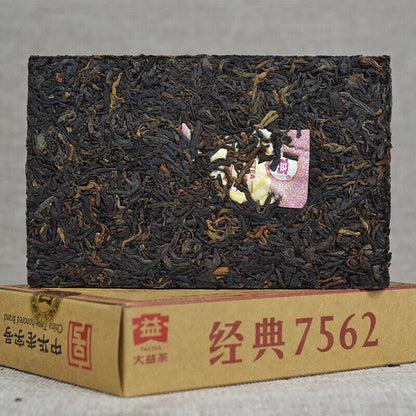 TAETEA Menghai Dayi 7562 Pu-erh Tea Brick 2016 250g Ripe Puer Pu'er 1601 Batch