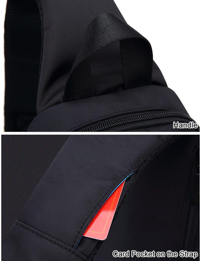 Water Resistant Sling Backpack Rucksack Chest Pack Single Strap Daypack Bag