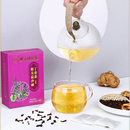 Monkey Head Mushroom Sea Buckthorn Clove Tea nourishing Stomach Herb Tea 5g*30