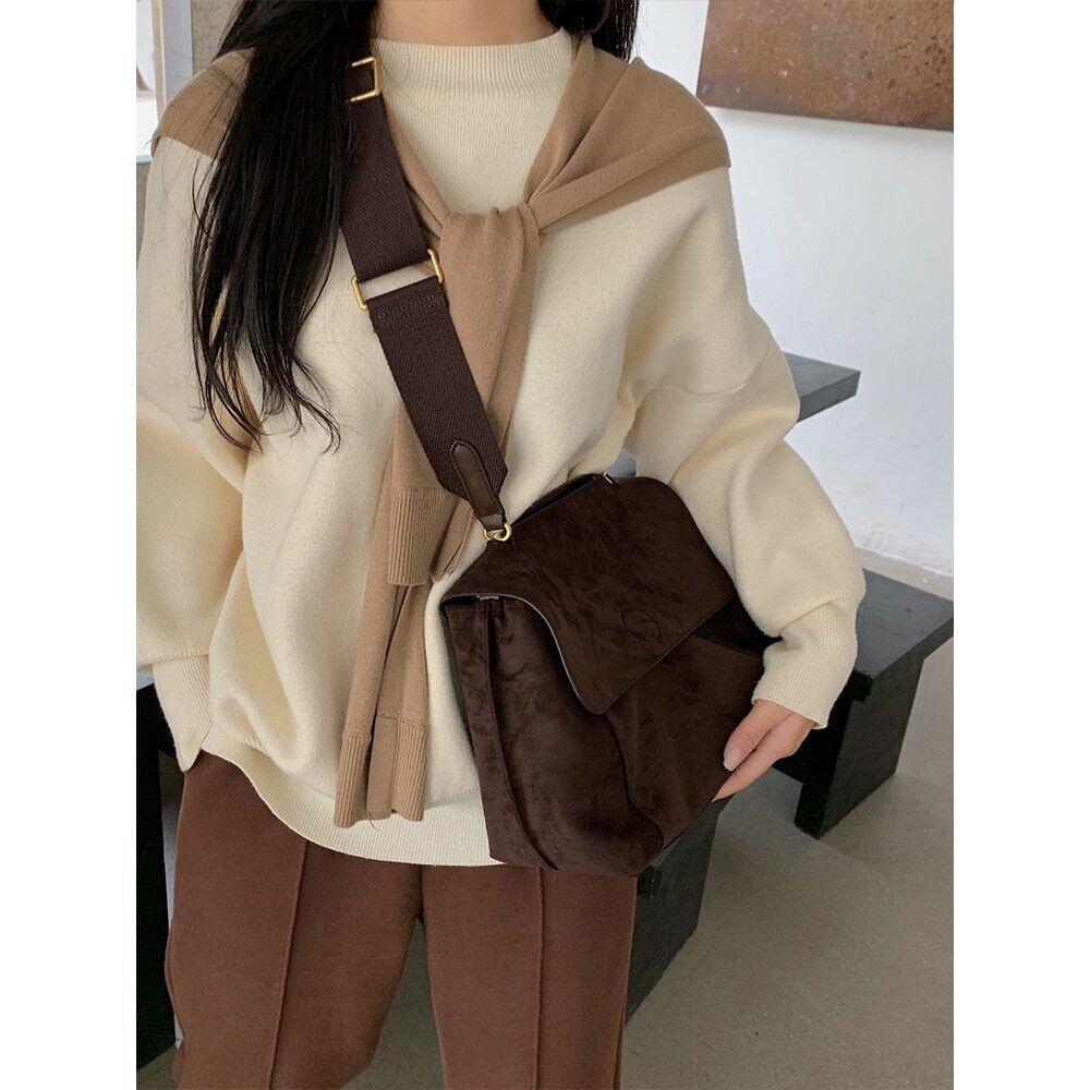 Nubuck PU Leather Shoulder Bags Women Crossbody Bag Women Handbags Tote Bag