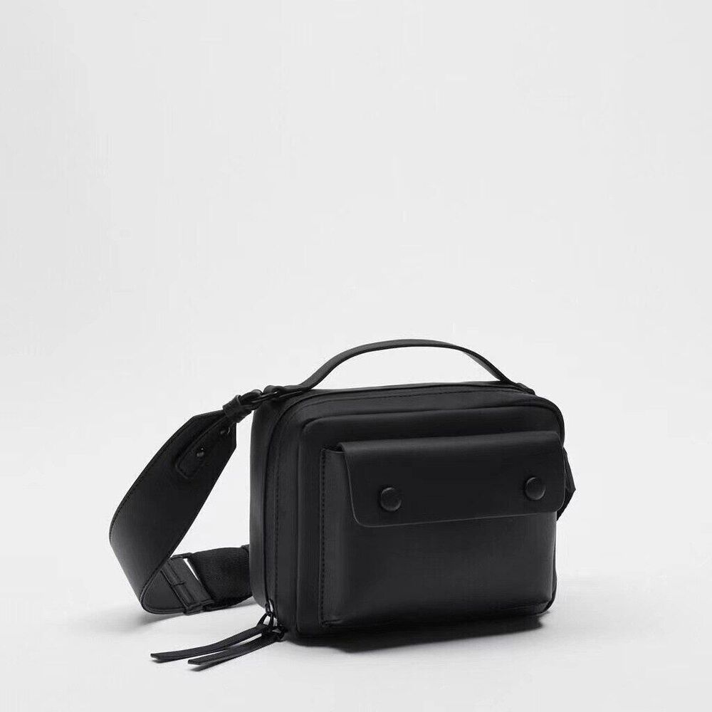 Bag Wide Shoulder Crossbody Bags Women Unisex Handbags Purses Square Tote