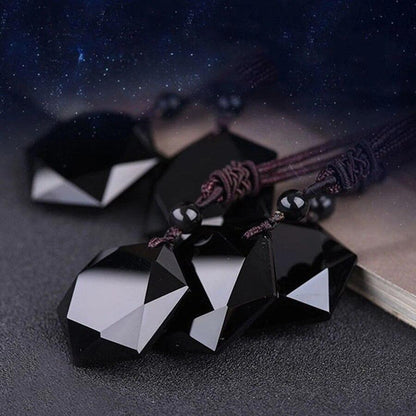 Blue Goldstone Hexagram Talisman Pendant Healing Reiki Women Men Necklace Gifts