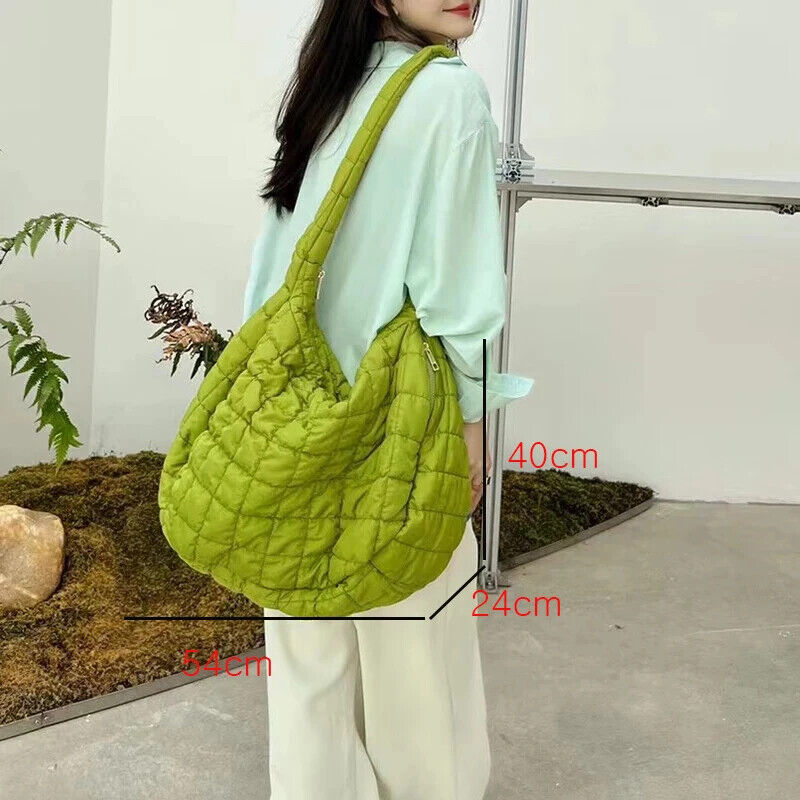 Casual Padded Women Handbag Shoulder Crossbody Bags Underarm Bag Purses