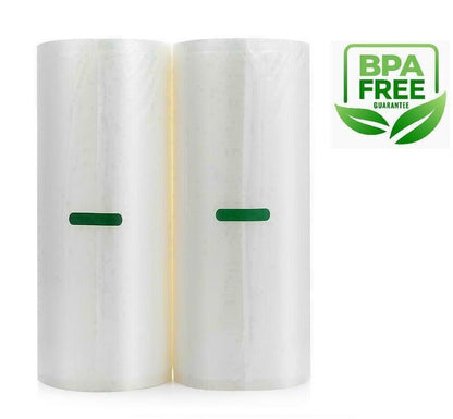 Vacuum Sealer Bags 8x20' Rolls 2 pack for Food Saver Seal a Meal Weston BPA Free
