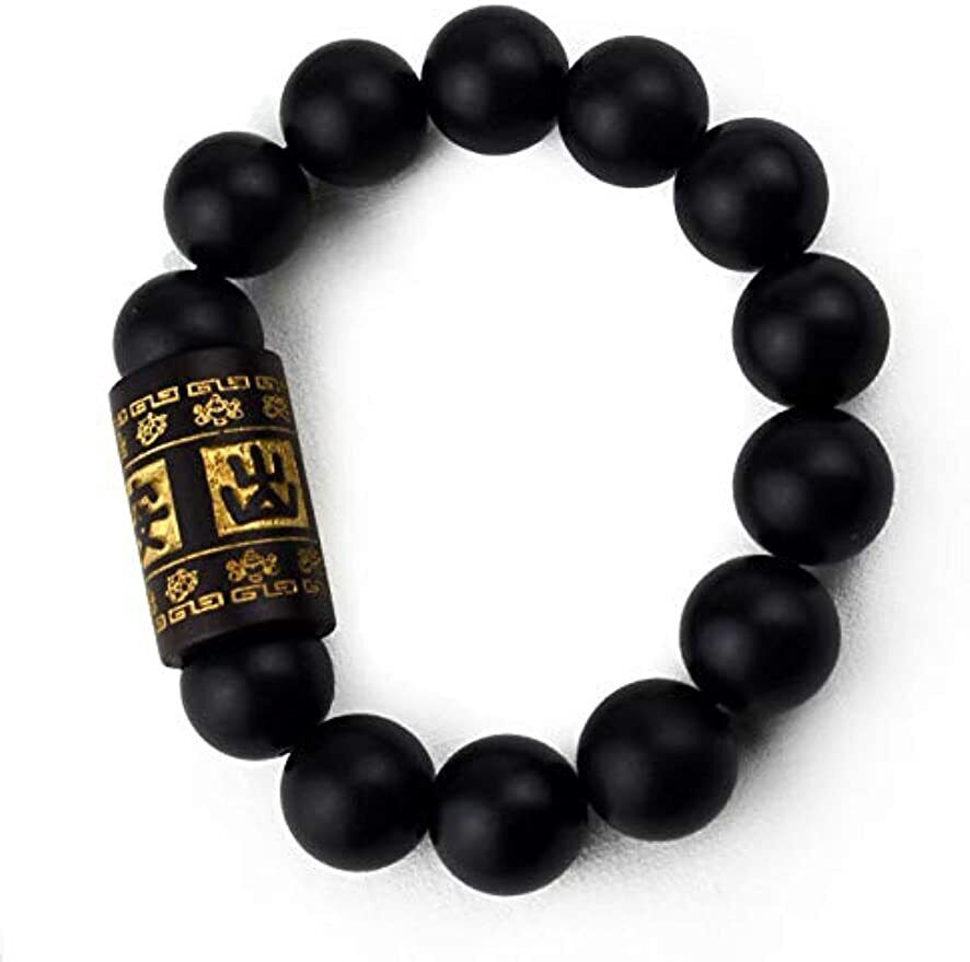 Bracelet Lightning Strikes Jujube Wood 15mm Beads Fengshui Lucky Hand String