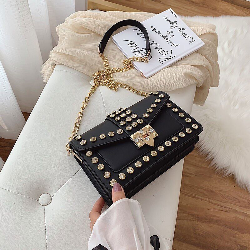 Women's Handbags Famous Bag Bags PU Leather Lock Women Shoulder Crossbody Bag