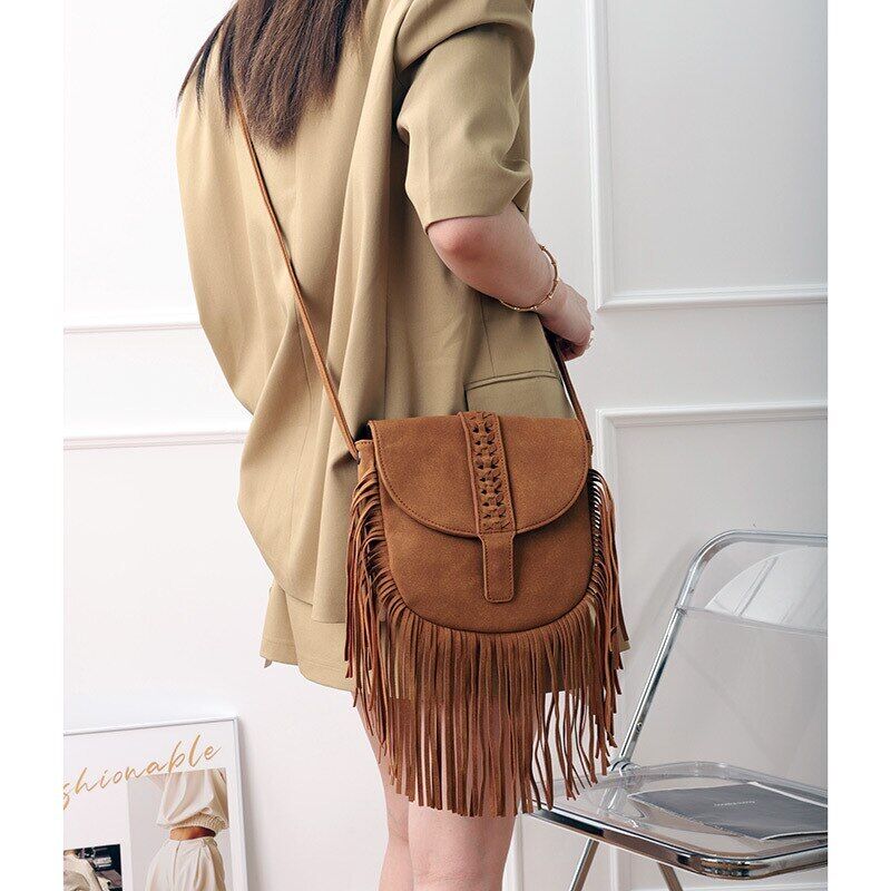 Faux Suede Leather Boho Bag Women's Handbags Bag Women Shoulder Crossbody Bags