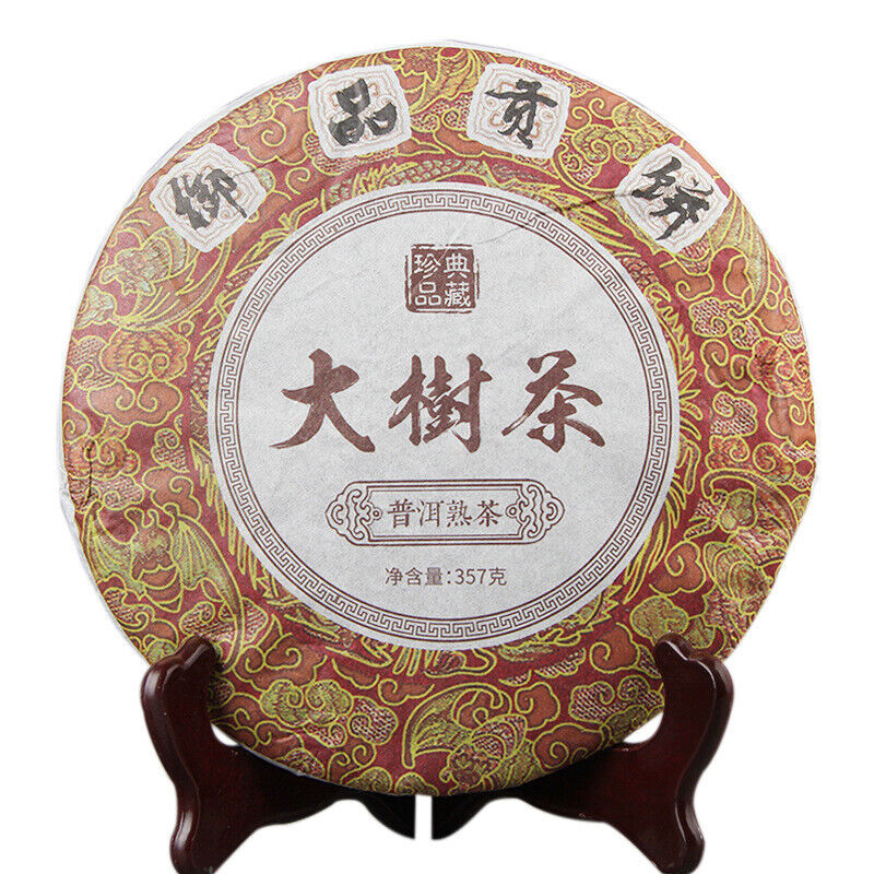 357g 2019 Da Shu Cha Palace Ripe Puer Tea Large Tree Tea Shu Puer Tea Collection