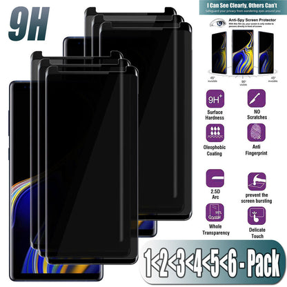 For Samsung Galaxy Note 9 Glossy Slim Privacy Tempered Glass Screen Protector
