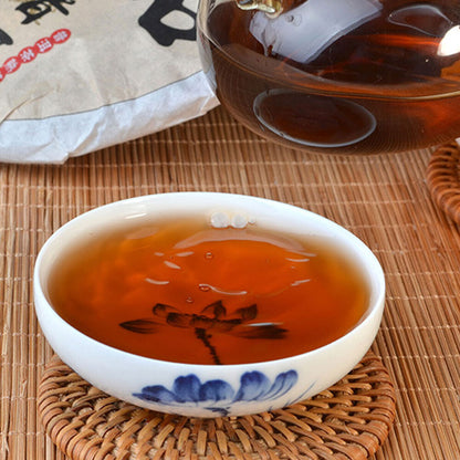 中国茗茶Premium Puer Cooked Tea Cake Chinese Yunnan Ripe Pu-erh for Collection 357g