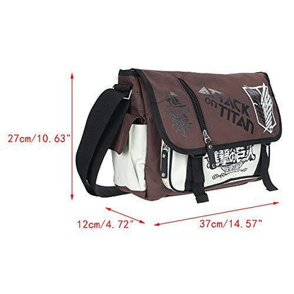 ASLNSONG Japanese Anime Shoulder Bag School Messenger Attack on Titan
