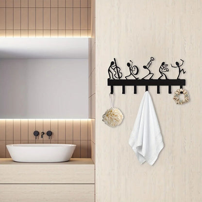 1pc Multi-Purpose Band Hook Great For Organizing Keys, Clothes, Use Wall-mounted