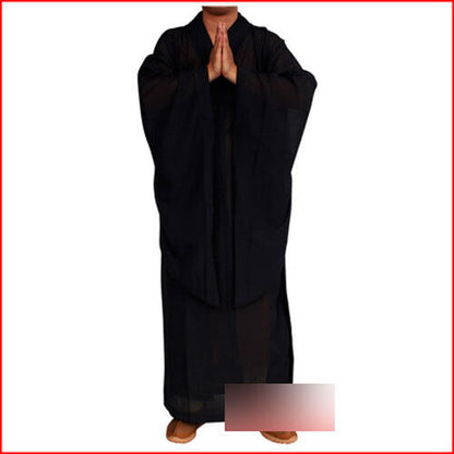New Shaolin Buddhist Monk Dress Meditation Haiqing Robe Kung Fu Suit Costumes
