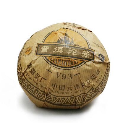 TAETEA V93 TuoCha * 2007 Yunnan Menghai Dayi High Grade Ripe Pu'er Tea Puer 250g