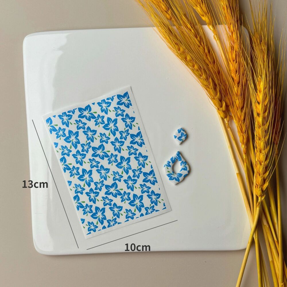 Ceramic Image Transfer Paper Autumn Fern Leaf Rose Flower DIY Dish Making Decals
