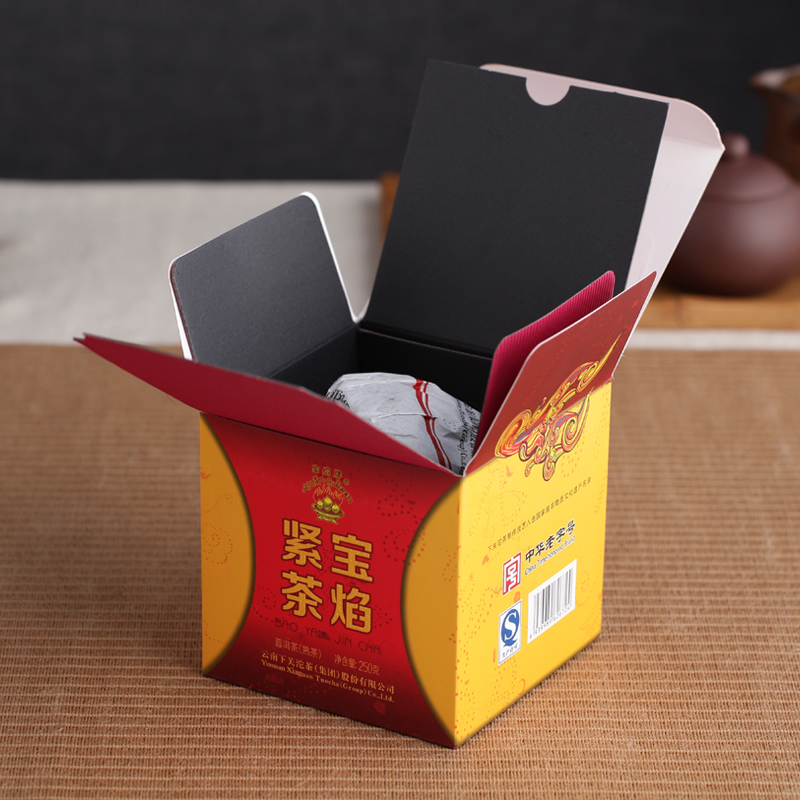 Bao Yan Jin Cha Mushroom Tuo Cha * 2015 Xiaguan Tuocha Shu Ripe Pu-erh Tea 250g