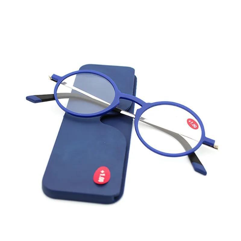 Ultra Optics Reading Glasses With Case Folding Thin Easy Carry + POD Presbyopia