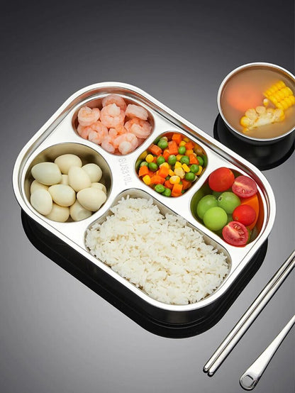 Lunch Box 316 Stainless Steel For Outdoor Kids Food Bento Compartment Containers