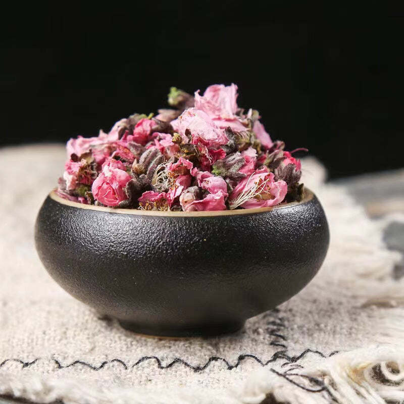 60g Peach Blossom Herb Flower Tea Chinese Dry Peach Floral Tea Herbal Flower Tea