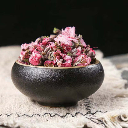 60g Peach Blossom Herb Flower Tea Chinese Dry Peach Floral Tea Herbal Flower Tea