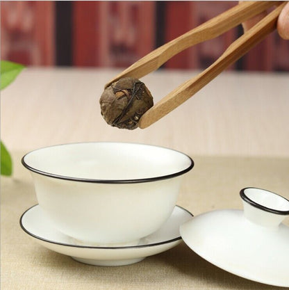 FuDing Ball-shaped Aged Shou Mei Longevity Eyebrow Handmade pearl White Tea