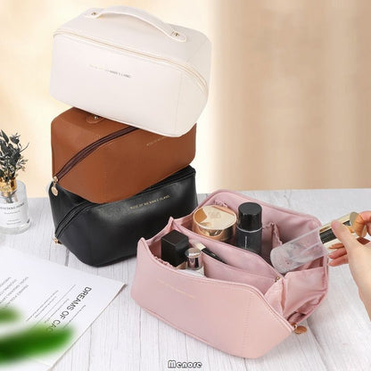 Big Traveling Makeup Bags Synthetic Cosmetic Pouch Toiletry Organizer Waterproof