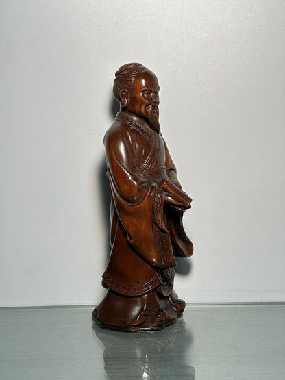Collection Chinese Boxwood Carved Figure Statue Wood Sculptures Home Decor Art