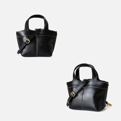 Small Mini Leather Canvas Tote Purse Shoulder Bag Tote Clutch Crossbody Handbag