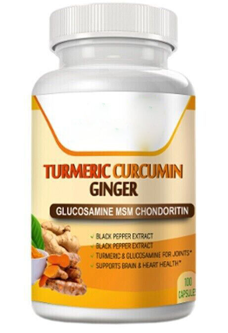 Turmeric curcumin with ginger black pepper, support maximum strength capsules