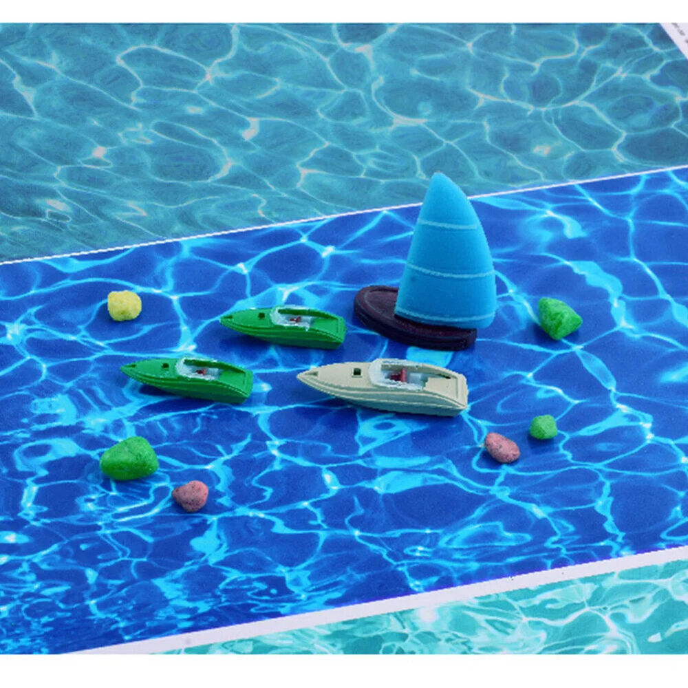 Lakes Scene Model Making Plastic Simulation Water River Effect Pattern Paper Kit