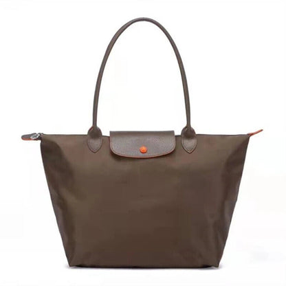 New Fashion High Capacity Embroidered Nylon Shoulder Bag Shopping Bag