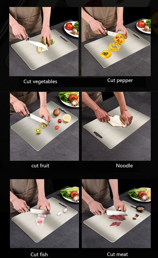 Chopping Block Stainless Steel Easy To Clean Fruit Vegetable Meat Cutting Board