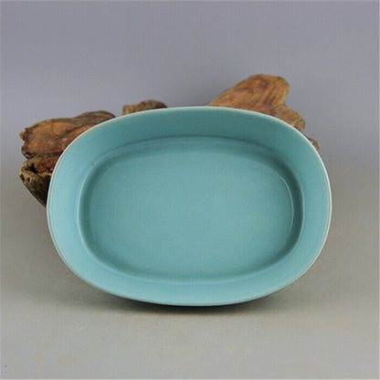 Chinese Song Dynasty Ru Kiln celadon four legged narcissus basin