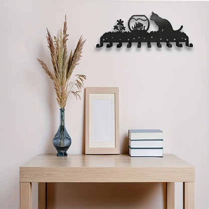 Wall Hanging Key Rack, Wall Mounted Metal Wall Hanger, Multipurpose Hanging