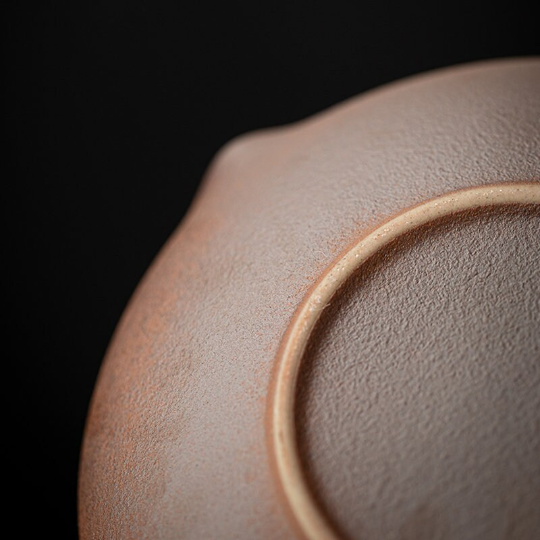 Ceramic Tea Pot Holder with Spout Coarse Pottery Tea Tray Tea Accessories
