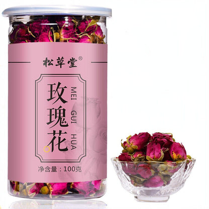 100g Rose Tea Organic Healthy Herbal Flower Tea Canned Ping Yin Mei Gui Cha Tea