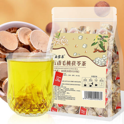 Wuzhishan Tu Fu Ling Tea 五指毛桃土茯苓茶三角茶包湿方茶 10包/袋
