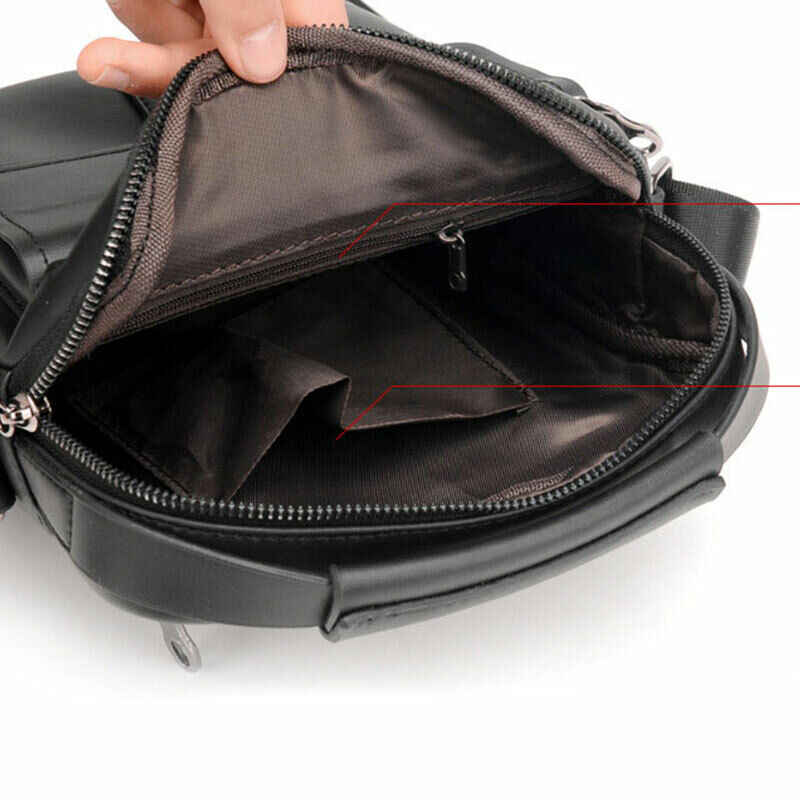 New Genuine Leather Shoulder Bags Men Crossbody Bag Quality Casual Handbag