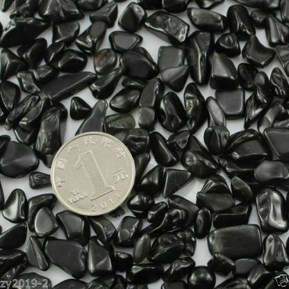 hot 50G Natural Black Obsidian Rough Rock Polished healing China