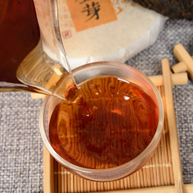 Cooked Tea Cake Bailing Golden Bud Cooked Cake 100g Yunnan Pu-Erh Tea-