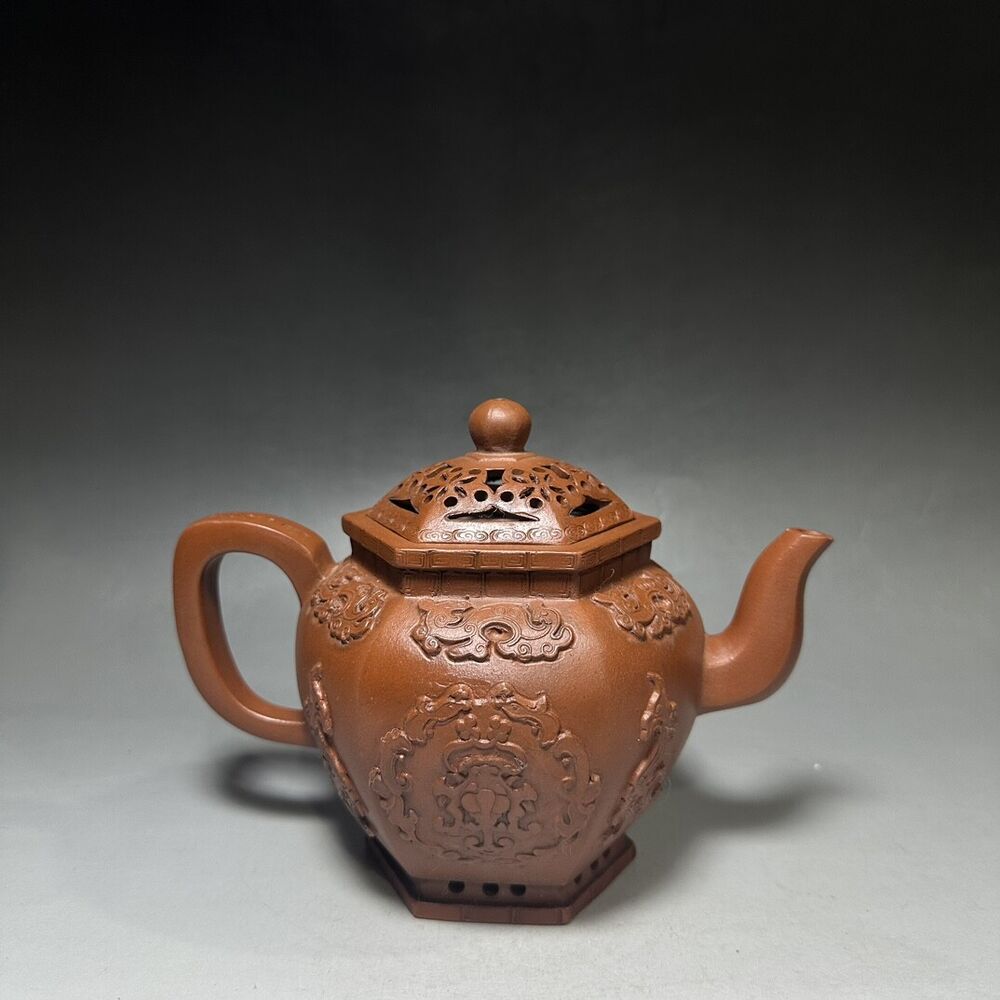 vintage chinese yixing purple clay teapot zisha ceremony teaware collection rare