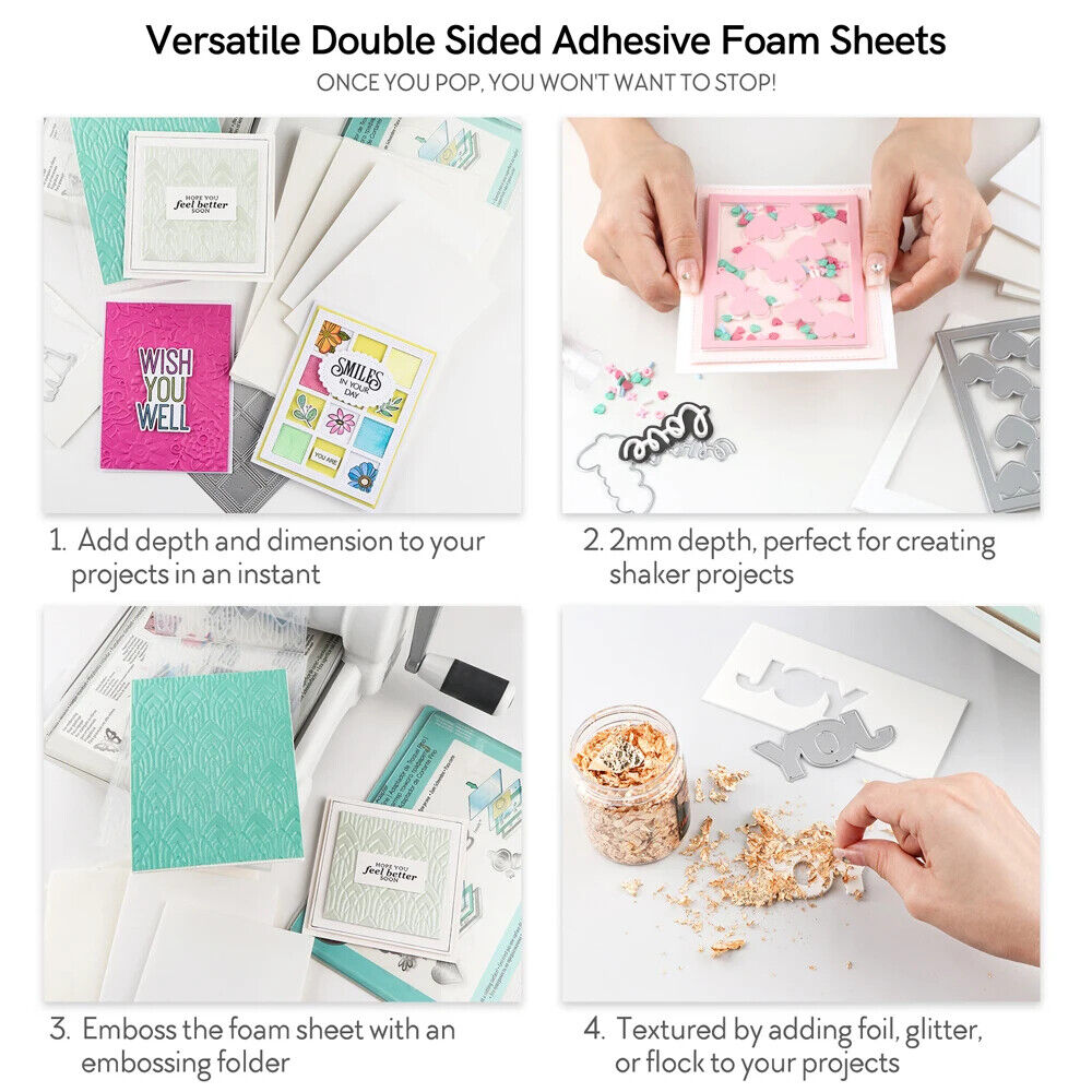 Scrapbooking Sticker 10-50Pcs Double Sided Adhesives Foam Sheets DIY Decorations