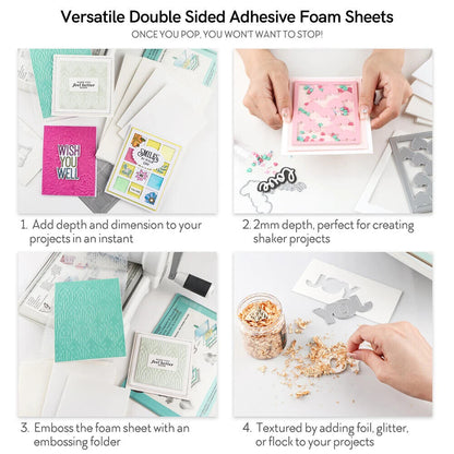 Scrapbooking Sticker 10-50Pcs Double Sided Adhesives Foam Sheets DIY Decorations