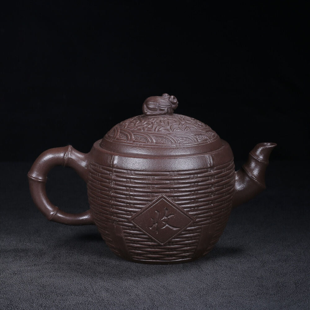 Chinese Yixing Zisha Clay Handmade Exquisite Teapot （五谷丰登 底款：汪寅仙）