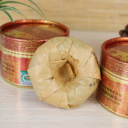 Jia Zi Tuocha * 2017 Yunnan Pu'er Tea Xiaguan Golden Armor Pu-erh Raw 100g Box