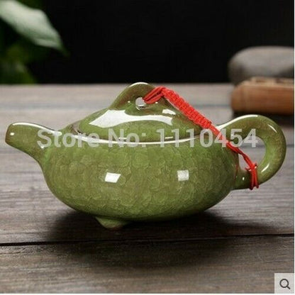 Ceramic Tea Set Ice Crackt Teapot Infuser Kettle Chinese Service Pottery Pot