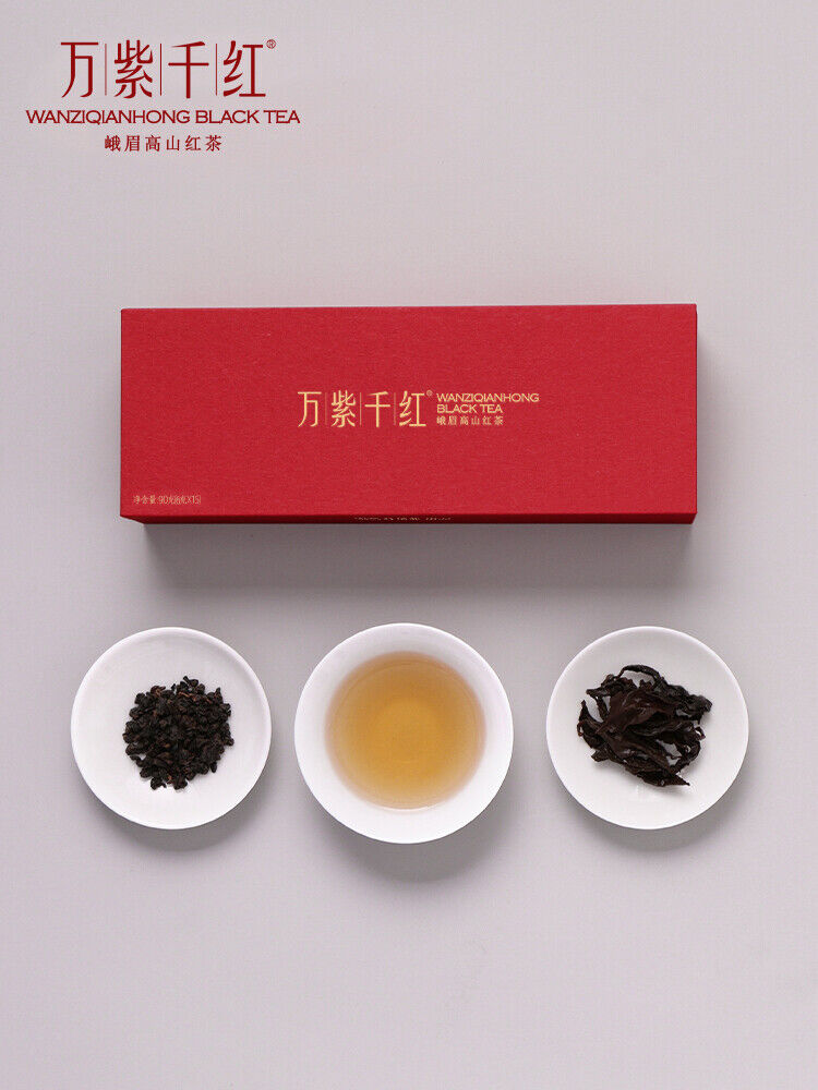 China tea 特级 Green tea 竹叶青 红茶叶 峨眉高山红茶 袋装90g Zhu ye qing Chinese Tea特级(品味)经典90g