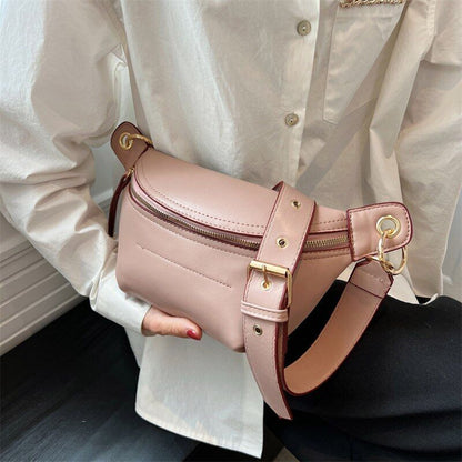 Waist Bag Women Leather Chest Bags Belt Bag Women's Shoulder Crossbody Bag